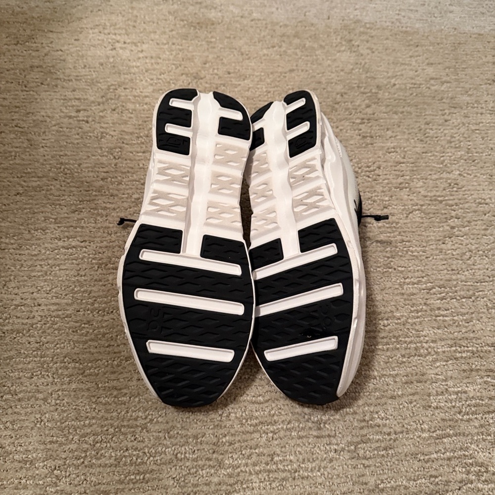 On Running Black and White Athletic Shoes - Picture 6 of 9